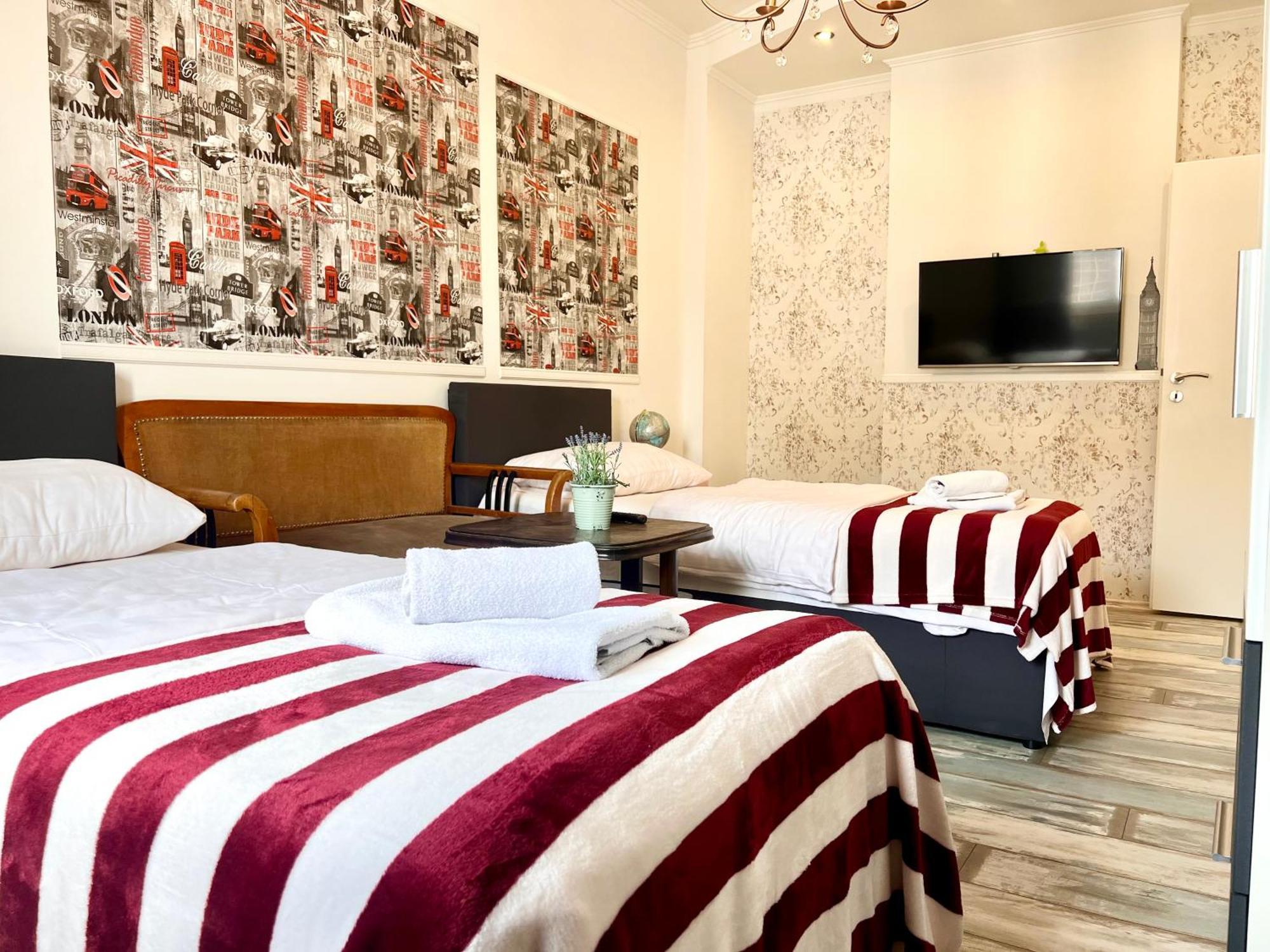 London Suite Fuer 4 Mit Kueche Und Wifi Essen Exterior foto